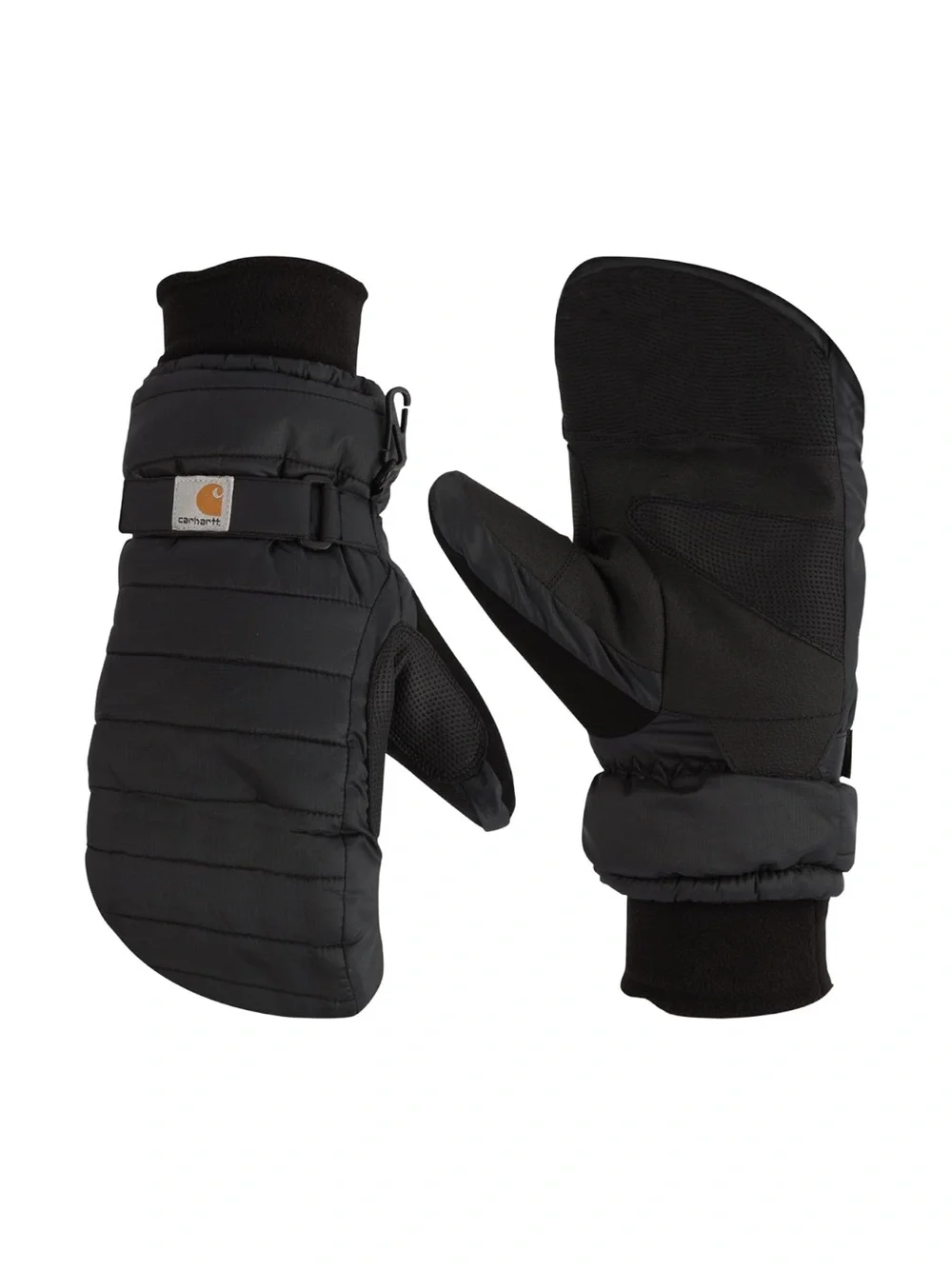 Carhartt Black Quilted Insulated Mittens Size Large